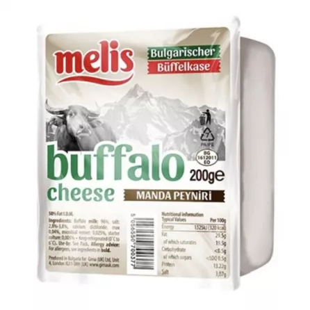 Melis Buffalo Cheese 200g offers a rich and creamy flavor perfect for any dish. Enjoy gourmet cheese today! Available at halalo.co.uk and Halalo.