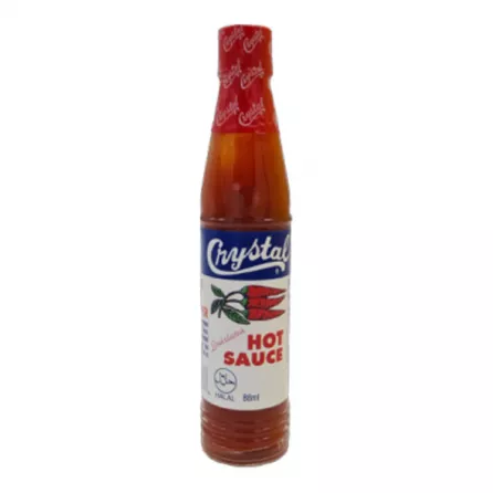 Crystal Hot Sauce 88ml bottle – Halal-certified Louisiana-style mild-medium pepper sauce