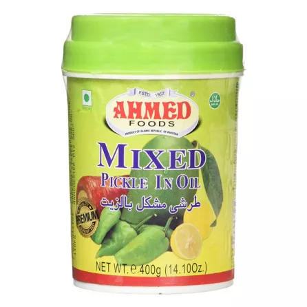 Ahmed Foods Mixed Pickle in Oil 1kg jar – Assorted halal vegetables in spiced oil, South Asian style