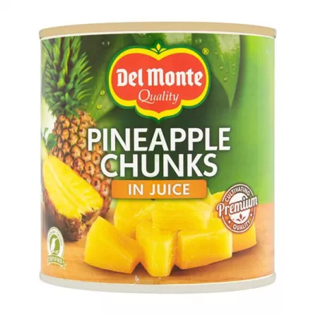Del Monte Pineapple Slices In Juice 435g. Sweet and juicy pineapple slices in juice. Perfect for a refreshing treat. Available at halalo.co.uk and Halalo.