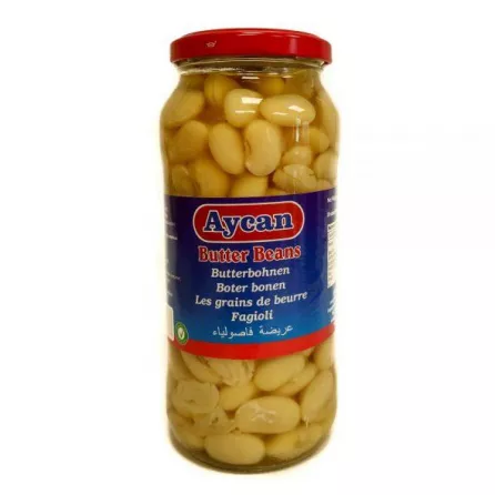 Aytac Butter Beans 540g can – plump halal-certified lima beans for stews and salads