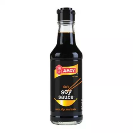 Amoy Dark Soy Sauce adds depth and richness to your cooking. Made with non-GMO soybeans and naturally fermented, this soy sauce is perfect for stir fries, marinades, and more. Vegetarian, gluten free, and with no added MSG, it's a versatile pantry staple.