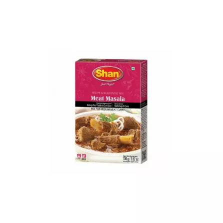 Shan Meat Masala Mix for Medium Meat Curry, 100g - Delicious Pakistani Spice Blend for Flavorful Meat Dishes