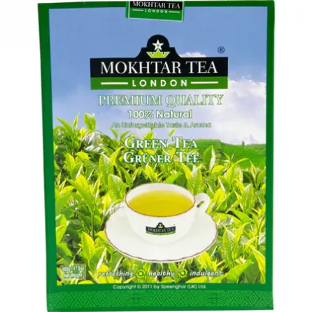 Enjoy the refreshing and healthy benefits of Mokhtar Tea Green Tea. Perfect for a relaxing moment. Available at halalo.co.uk and Halalo.