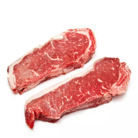 Fresh halal beef sirloin steak 500g - premium well-marbled cut for grilling and Middle Eastern dishes