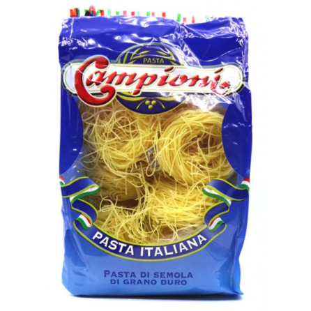 Campioni Pasta Vermicelli Nests 500g. Convenient nests of vermicelli pasta for quick and easy meals. Available at halalo.co.uk and Halalo.