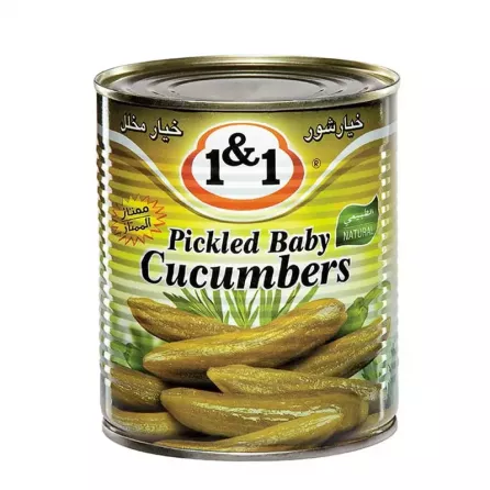 1&1 Canned Pickled Cucumbers 770g| halalo.co.uk