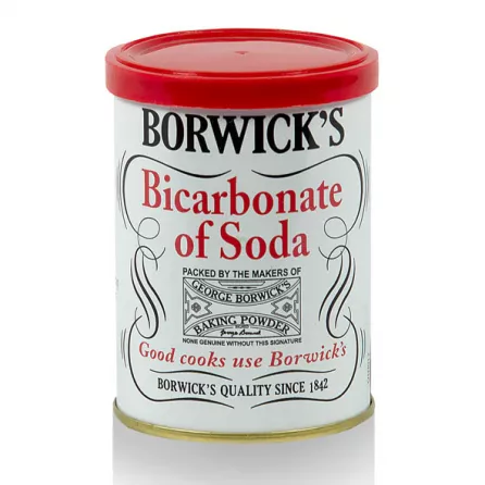Borwick's Bicarbonate of Soda 100g - Halal-certified multi-use baking and cleaning product