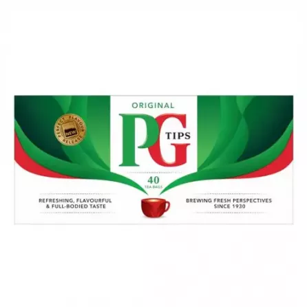 Start your day right with a refreshing cup of PG Tips Original Black Tea. Rich, full-bodied flavor and a delightful aroma make it the perfect way to wake up and enjoy a truly authentic British tea experience.