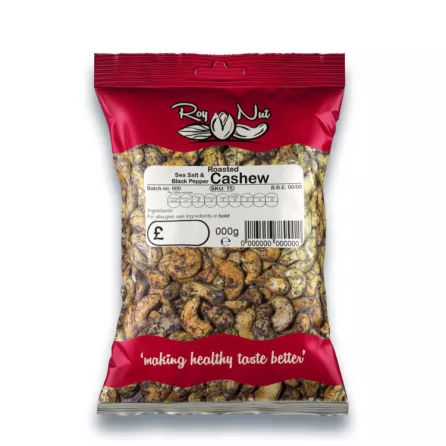 Roy Nut Sea Salt & Black Pepper Cashews 170g | halalo.co.uk