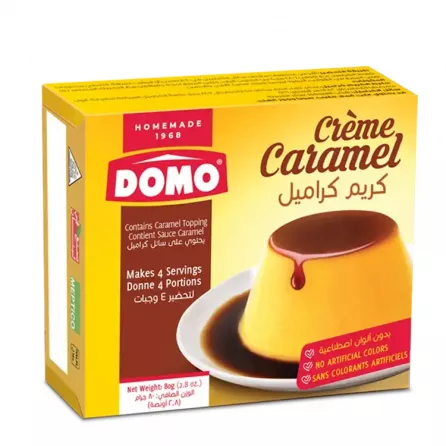 Domo Creme Caramel 80g| halalo.co.uk
