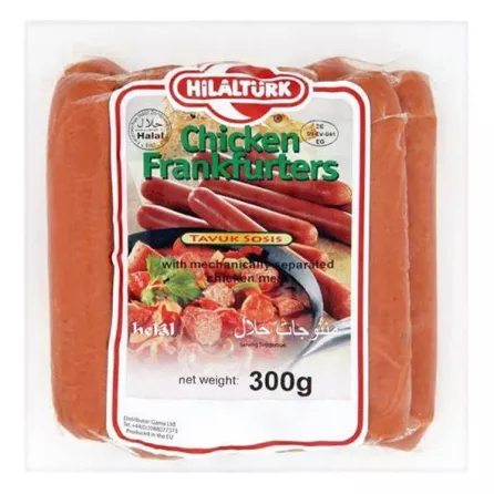 Hilalturk Chicken Frankfurters  300g | halalo.co.uk