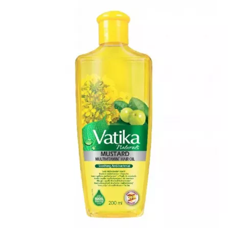 Dabur Vatika Mustard Multivitamin Hair Oil 200ml | halalo.co.uk