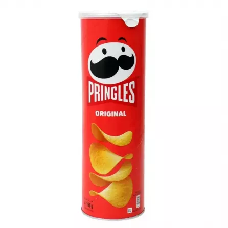 Pringles Original Crisps, the iconic stackable potato crisps with a classic flavor. Perfect for any snacking occasion, these crisps are crispy, delicious, and come in a convenient can.