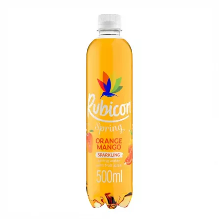 Rubicon Spring Orange Mango Sparkling Spring Water 500ml | halalo.co.uk