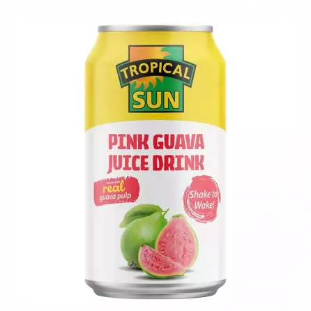 Tropical Sun Pink Guava Juice Drink 330ml | halalo.co.uk