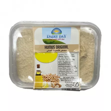 Dairy Day Humus Original 200g | halalo.co.uk