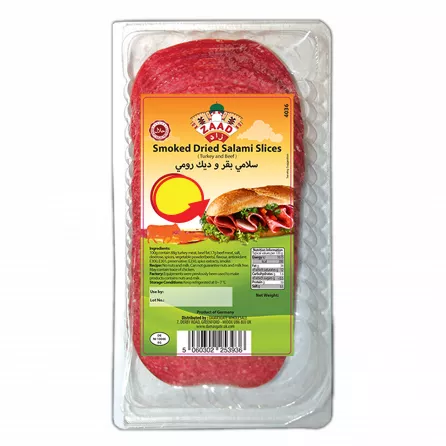Zaad Smoked Dried Salami Slices 200g | halalo.co.uk