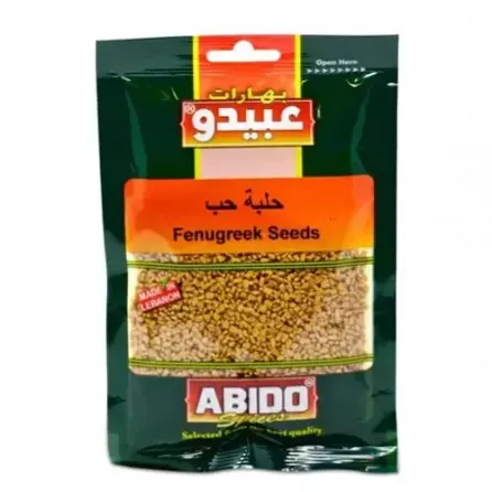 Abido Fenugreek Seeds 100g. Aromatic fenugreek seeds for cooking and baking. Add unique flavour and aroma. Available at halalo.co.uk and Halalo.