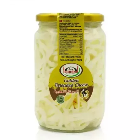 Istanbul Golden Threaded Cheese offers a rich, creamy taste with a unique texture. Perfect for snacking or adding to dishes. Available at halalo.co.uk and Halalo.