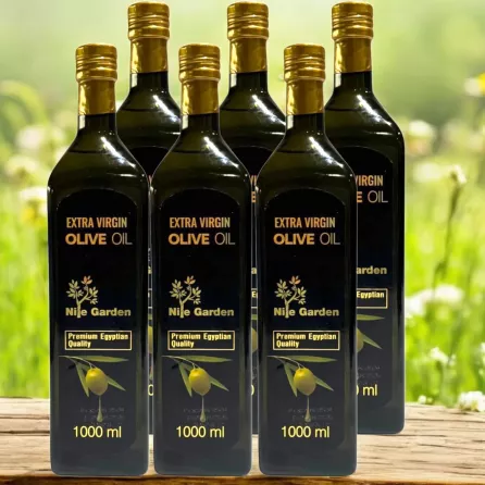 6 Bottles of Nile Garden Extra Virgin Olive Oil 1L | halalo.co.uk