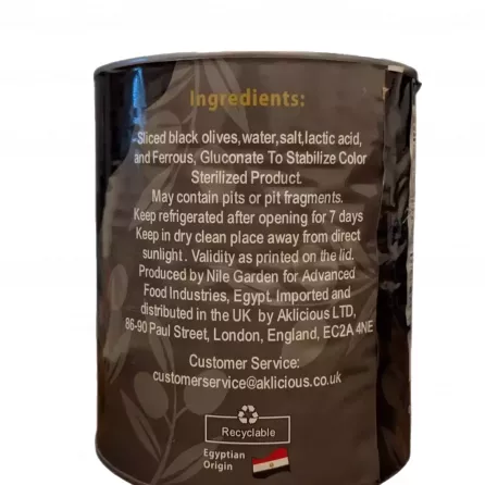 Nile Garden Sliced Black Olives 3kg | halalo.co.uk