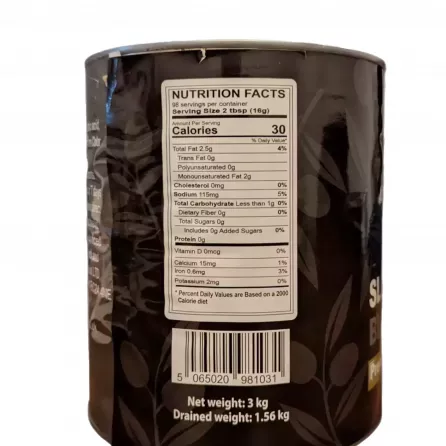 Nile Garden Sliced Black Olives 3kg | halalo.co.uk