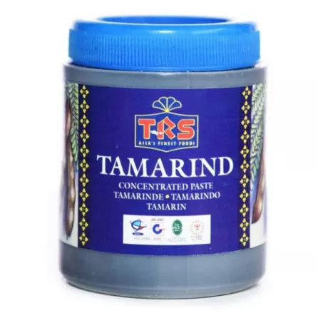 TRS Tamarind Concentrated Paste 400g. Ready-to-use tamarind paste for curries and other dishes. Available at halalo.co.uk and Halalo.