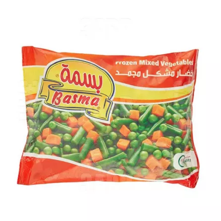 Basma Frozen Mixed Vegetable is a convenient and nutritious blend of frozen vegetables perfect for adding to soups, stews, stir-fries, or enjoying as a side dish. Available at halalo.co.uk and Halalo.