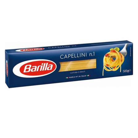 Barilla Capellini Pasta 500g – Authentic Italian angel hair for quick, delicate family meals.