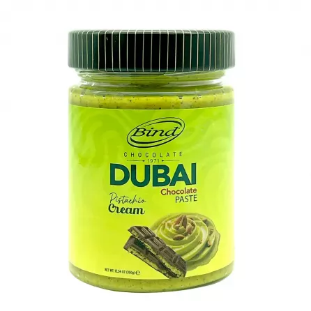 Bind Dubai chocolate pistachio cream 350g - luxurious halal Middle Eastern spread in jar