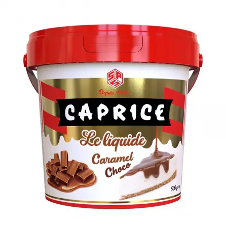 Caprice Caramel Choco Spread 500g - creamy caramel and chocolate spread for a delightful treat. Available at halalo.co.uk and Halalo.