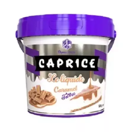 Caprice Caramel Toffee Spread 500g - rich caramel and toffee spread for a delicious treat. Available at halalo.co.uk and Halalo.