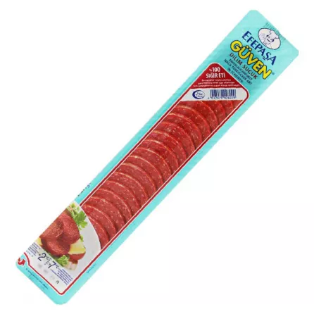 Efepasa Guven Garlic Sausage Sliced 250g | Buy Online at halalo.co.uk