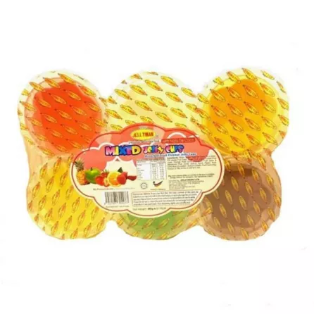 Jellyman Mixed Jelly Cups 480g. A delicious mix of fruity jelly cups. Available at halalo.co.uk and Halalo.