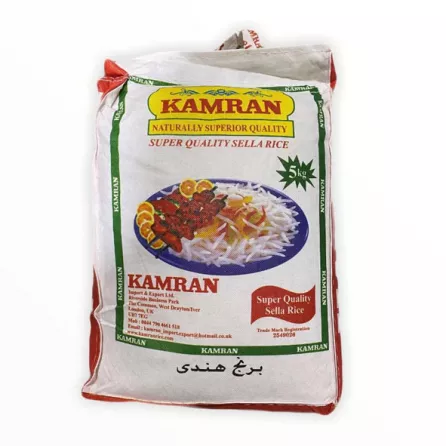 Kamran Long Grain Basmati Sella Rice 5kg | halalo.co.uk