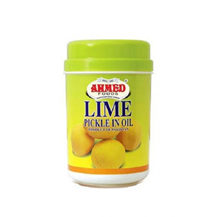 Ahmed Foods Lime Pickle in Oil 1kg jar – Halal-certified zesty lime pieces in spiced oil, South Asian style