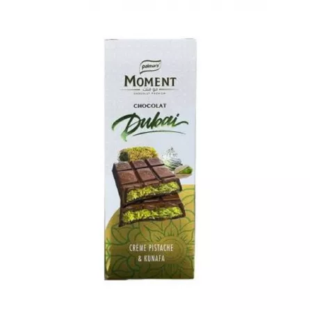 Palmary Moment Pistachio Cream Chocolate 150g - Luxurious halal Turkish chocolate with smooth pistachio filling