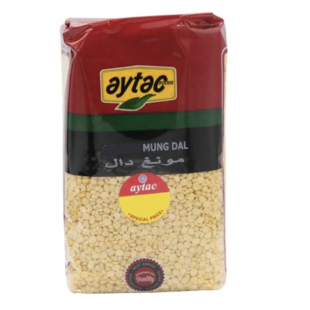 Aytac Mung Dal 1kg pack – Halal-certified split mung beans for Indian and Asian dishes