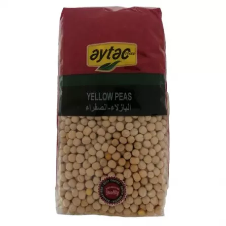 Aytac Yellow Peas 1kg pack – Halal-certified split yellow peas for dals and stews