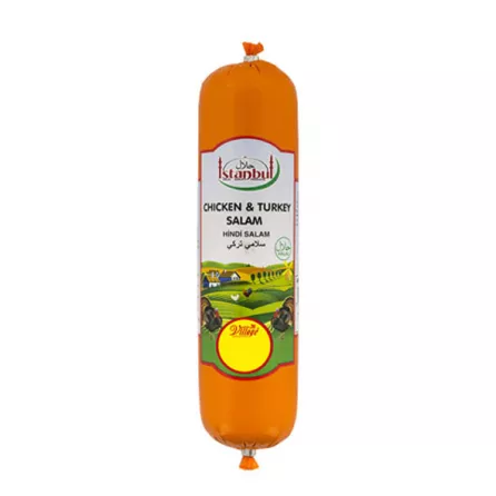 Istanbul Chicken Turkey Salami Halal Deli Meat UK