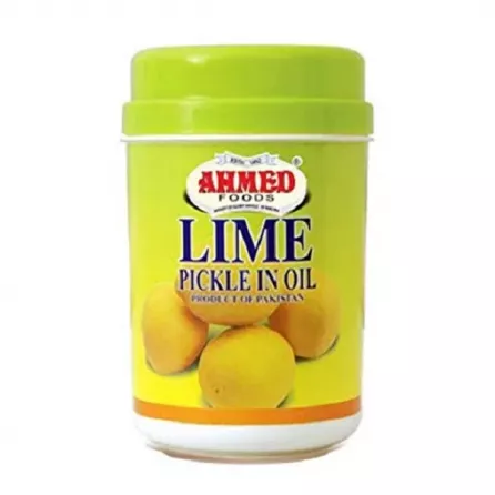 Ahmed Foods Lime Pickle in Oil 1kg jar – Halal-certified zesty lime pieces in spiced oil, South Asian style