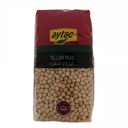 Aytac Yellow Peas 1kg pack – Halal-certified split yellow peas for dals and stews