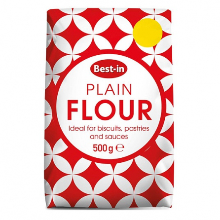 Best In Plain Flour 500g – Halal-certified white flour for baking, cooking and pastry making