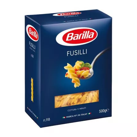 Barilla Fusilli Pasta 500g - Premium halal Italian spiral pasta for Middle Eastern and Mediterranean recipes