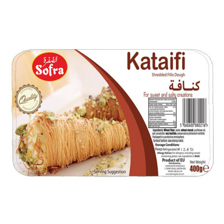 Sofra Kataifi Shredded Fillo Dough Konafa Halal Pastry UK
