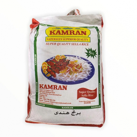 Kamran Long Grain Basmati Sella Rice 5kg | halalo.co.uk