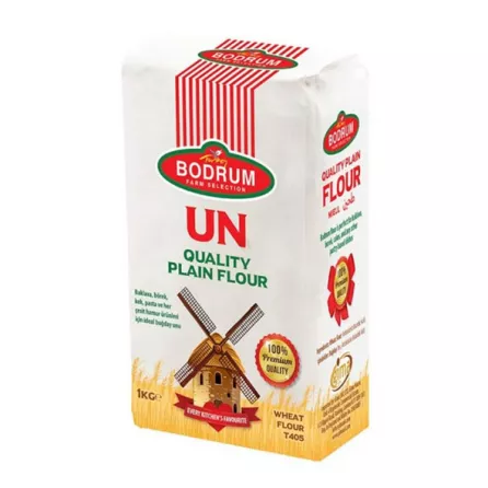 Bodrum Plain Flour 1kg pack – Halal-certified white flour for Turkish breads and pastries