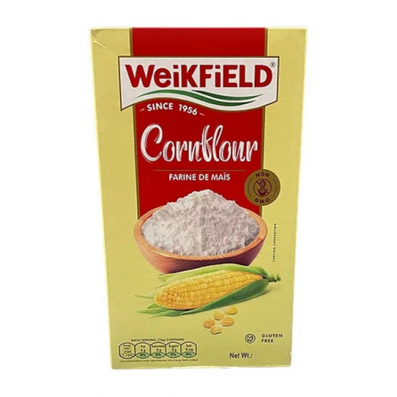 Weikfield Corn Flour 200g – Halal-certified gluten-free thickener for curries, soups & desserts.