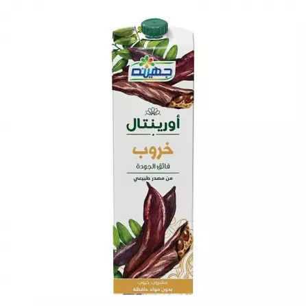 Juhayna Oriental Carob 1L - unique carob juice for a natural and refreshing drink. Available at halalo.co.uk and Halalo.